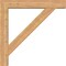 Ekena Millwork Traditional Block Smooth Bracket w/ Offset Brace, Western Red Cedar, 7 1/2"W x 46"D x 46"H BKT0806X46X46TRA05SWR - alternate 2